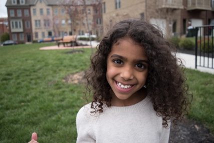 Little girl smiling